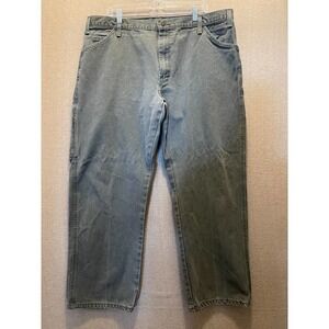 Dickies Pants Men's 40x30 Gray Denim